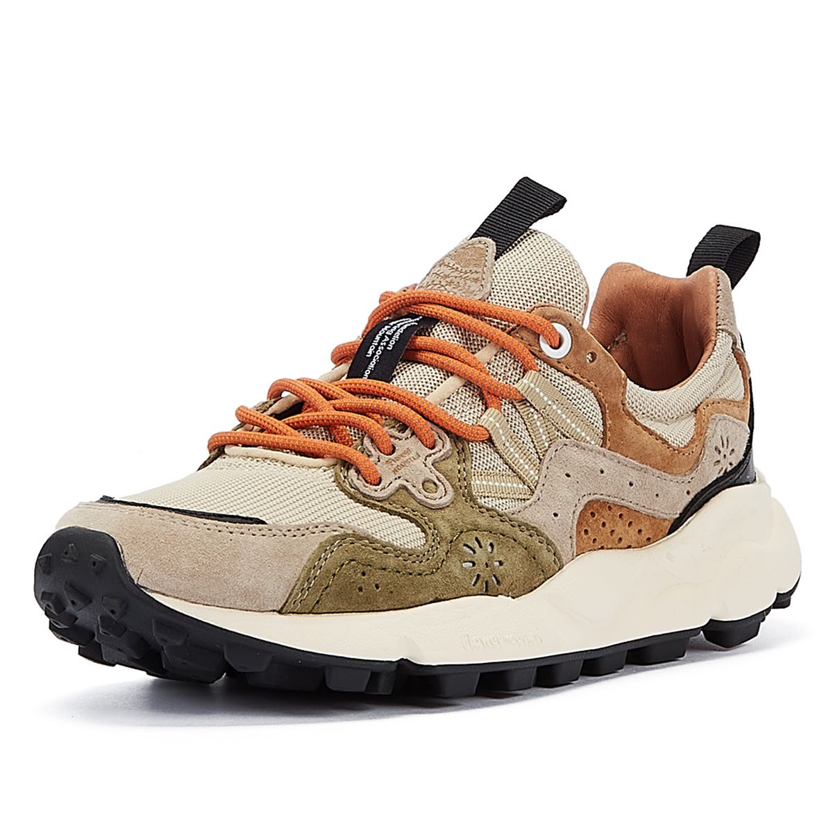 Flower Mountain Yamano 3 Grau/Orange Wildledersneakers