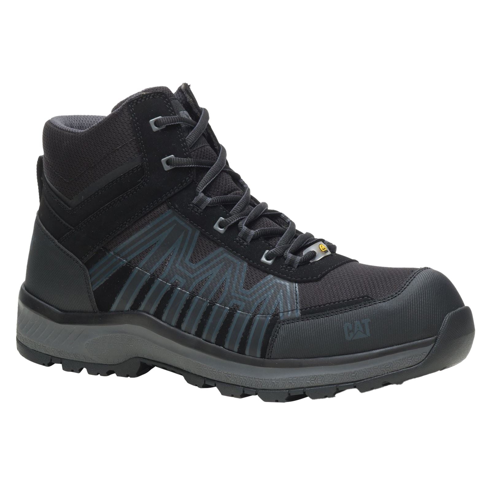 Caterpillar Charge Pu/Mesh/Tpu Schwarze Wanderschuhe