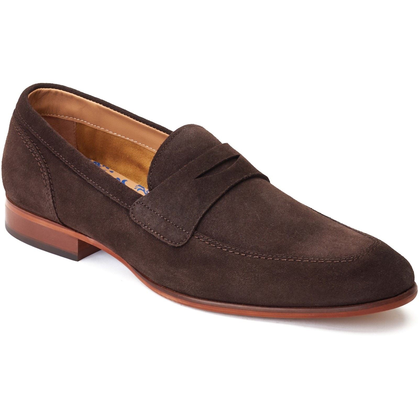 Base London Bruno Herrenschuhe Aus Gebranntem Braunleder