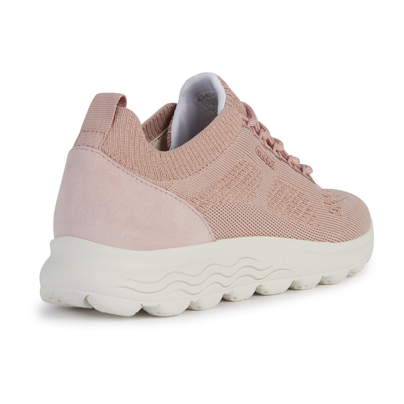 Geox D Spherica A Leder Damen Leichte Rosé Sneakers