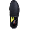 Skechers Slade Cooper Leder Herrenschuhe, Schwarze Farbe Mokassins