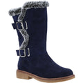Hush Puppies Megan Wildleder Damen Stiefel In Marineblau