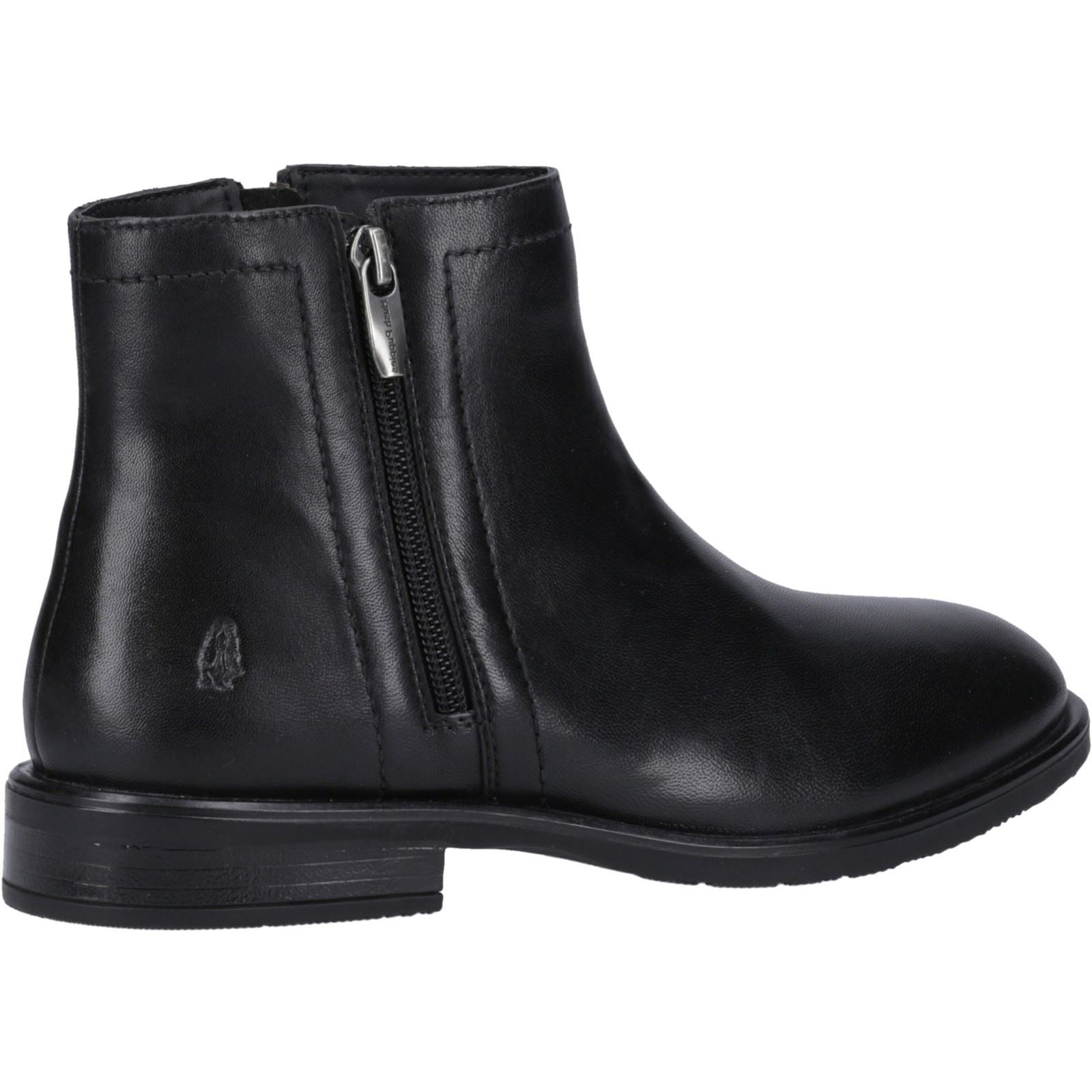 Hush Puppies Valerie Leder Damen Schwarze Stiefel