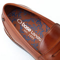 Base London Sid Herren Mokassins aus braunem Leder