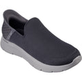 Skechers Go Walk Flex No Hands Herren-Sneaker Aus Dunkelgrauem Synthetik
