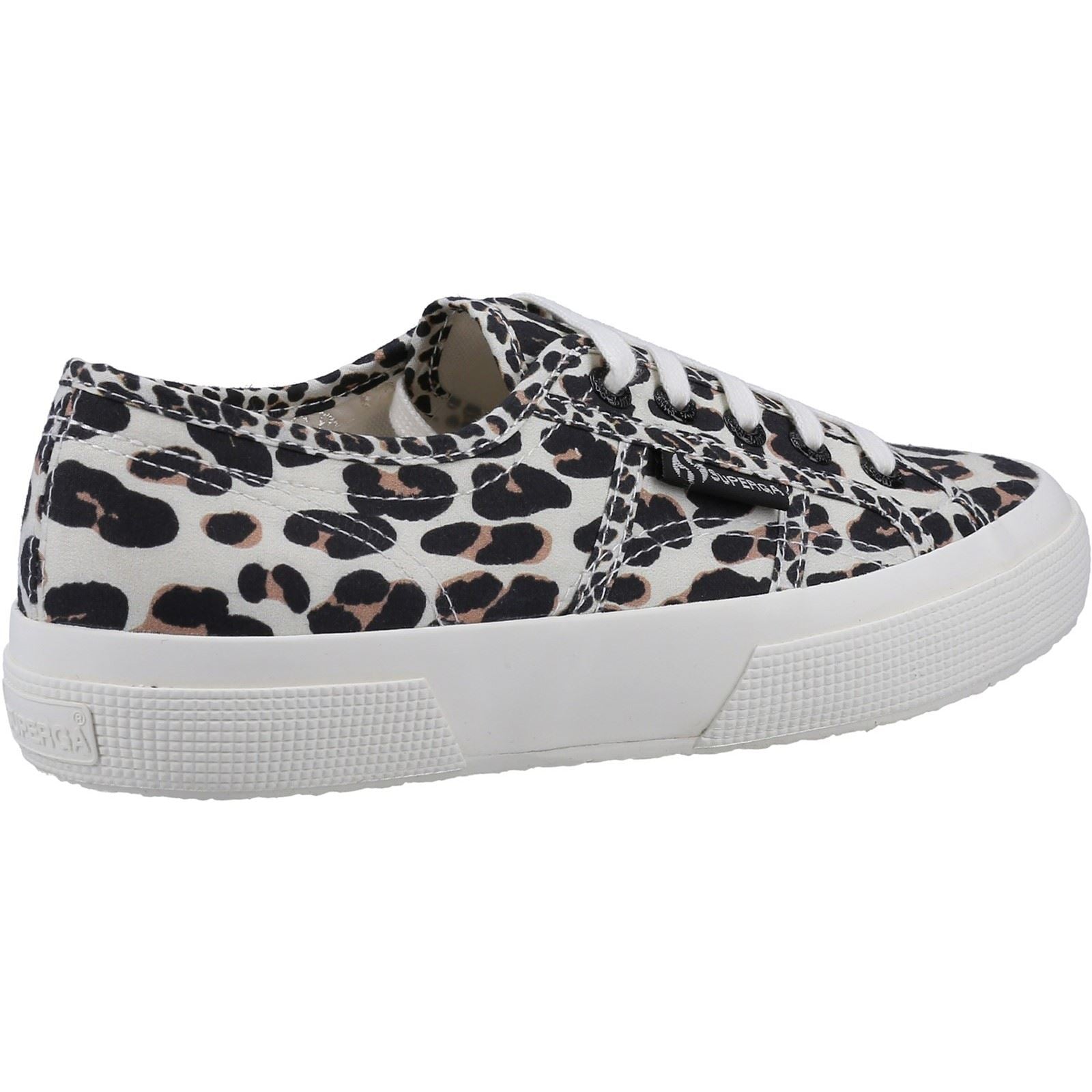 Superga 2750 Light Leopard Print Damen-Sneaker Aus Leicht Beigefarbenem Leopardenmuster Aus Baumwolle