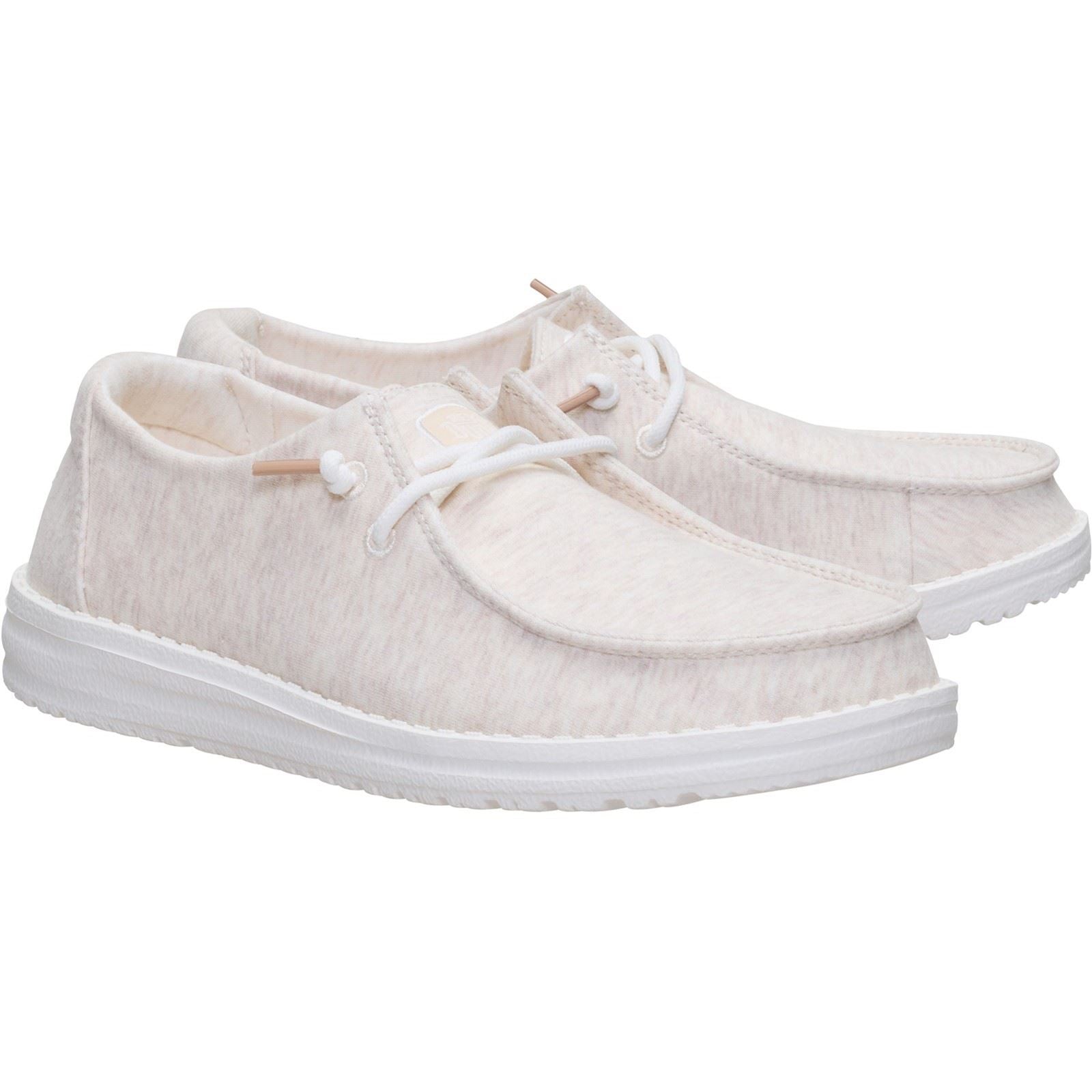 HEYDUDE Wendy Stretch Jersey Textil Damen Hausschuhe In Haferflocken
