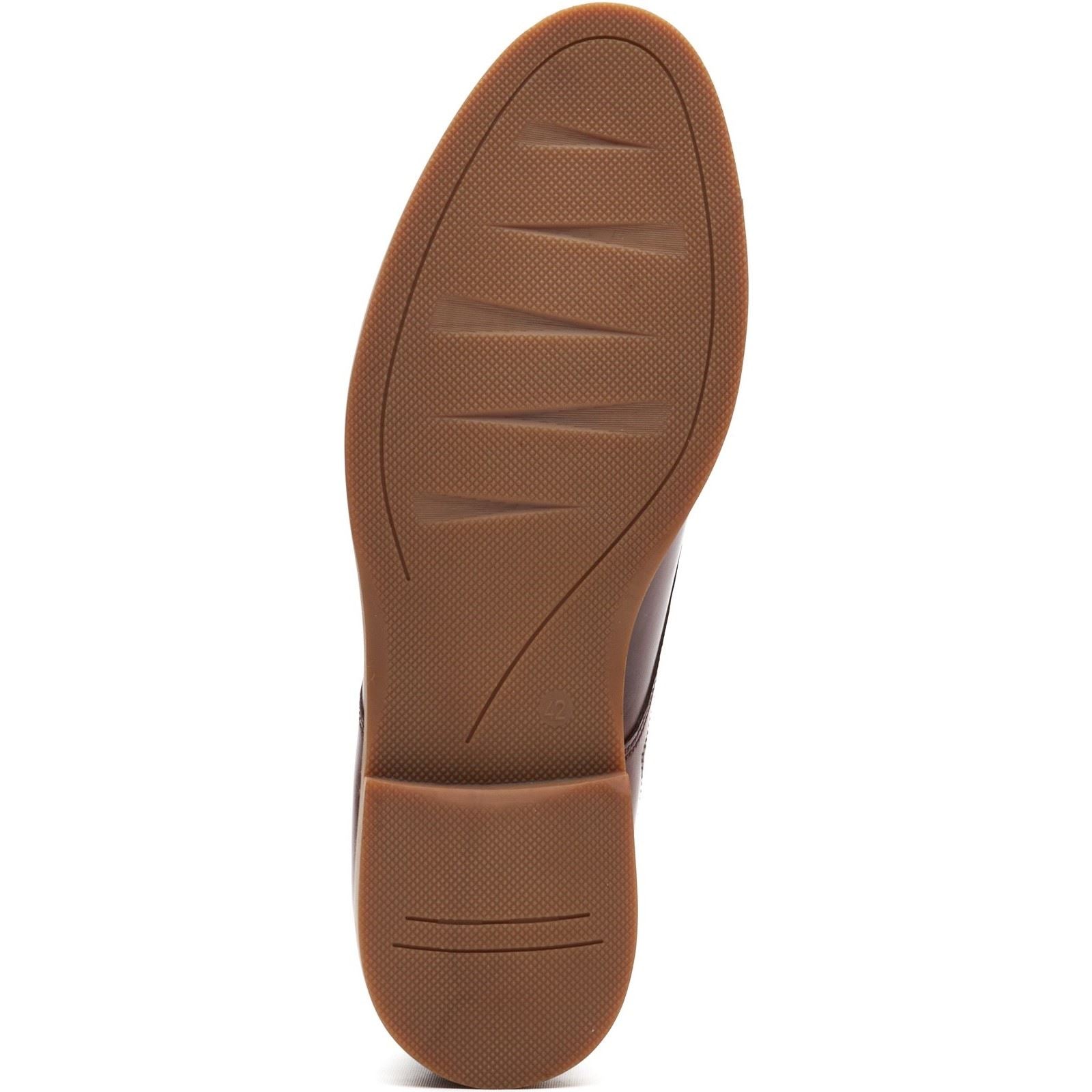 Base London Strand Lace Up Leder Herren Schuhe In Verbranntem Tan Mit Schnürung