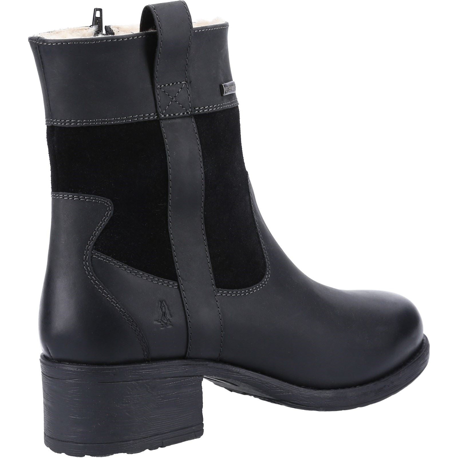 Hush Puppies Saskia Damenstiefel Aus Schwarzem Wildleder