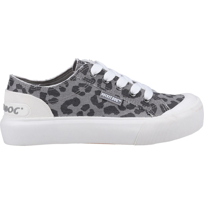 Rocket Dog Jazzin Plus Ames Baumwoll-Damengraue Sneakers