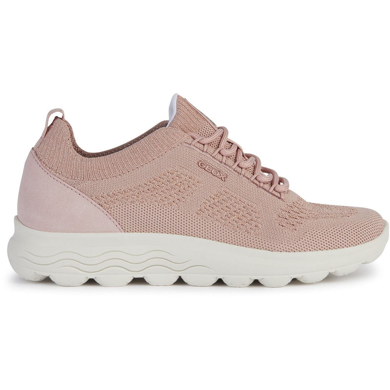 Geox D Spherica A Leder Damen Leichte Rosé Sneakers