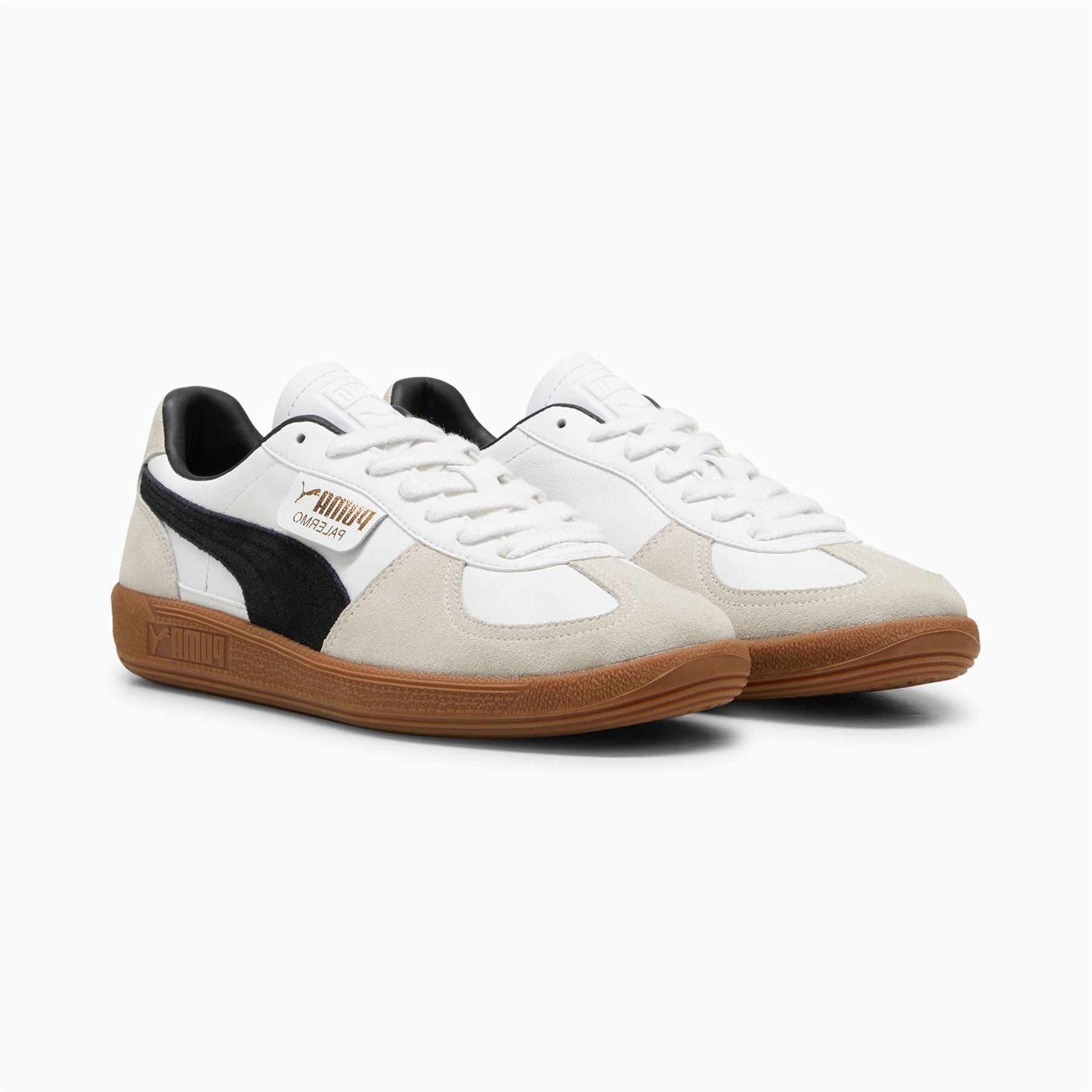 Puma Palermo Leder Weiße Turnschuhe