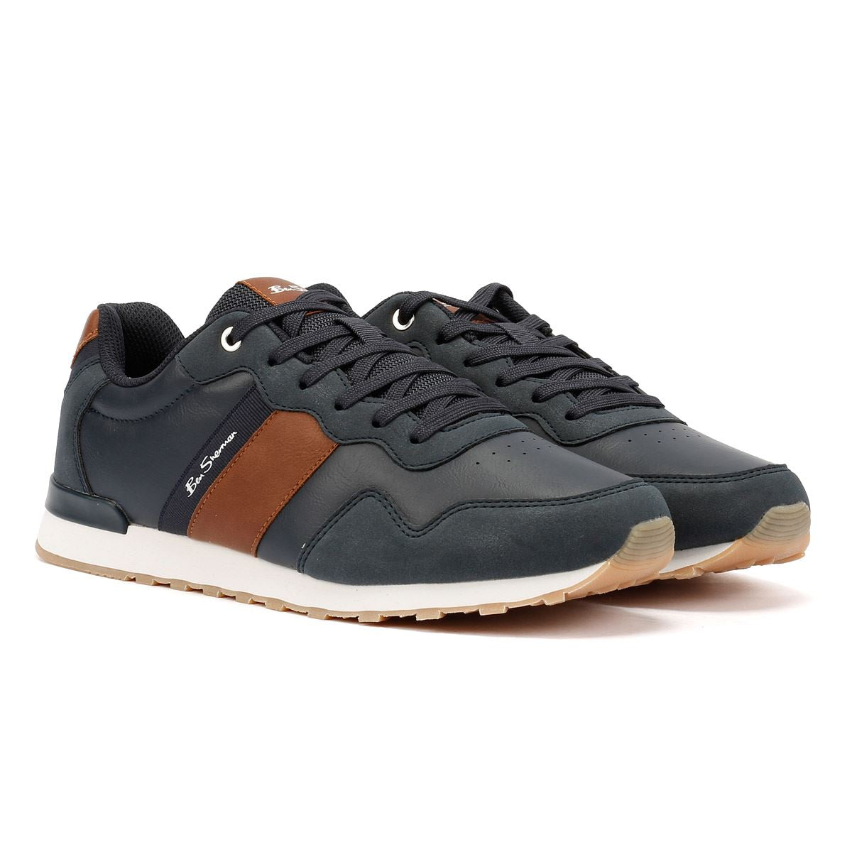 Ben Sherman Owen Retro Herrenblaue Turnschuhe