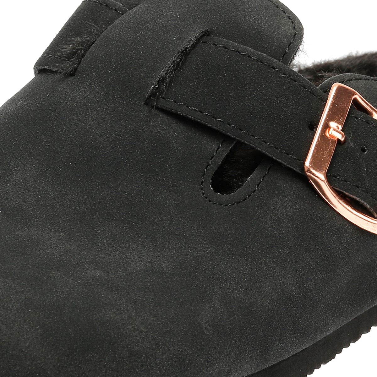 Penguin Poppy Fur Wildleder Damen Beigefarbene Pantoletten