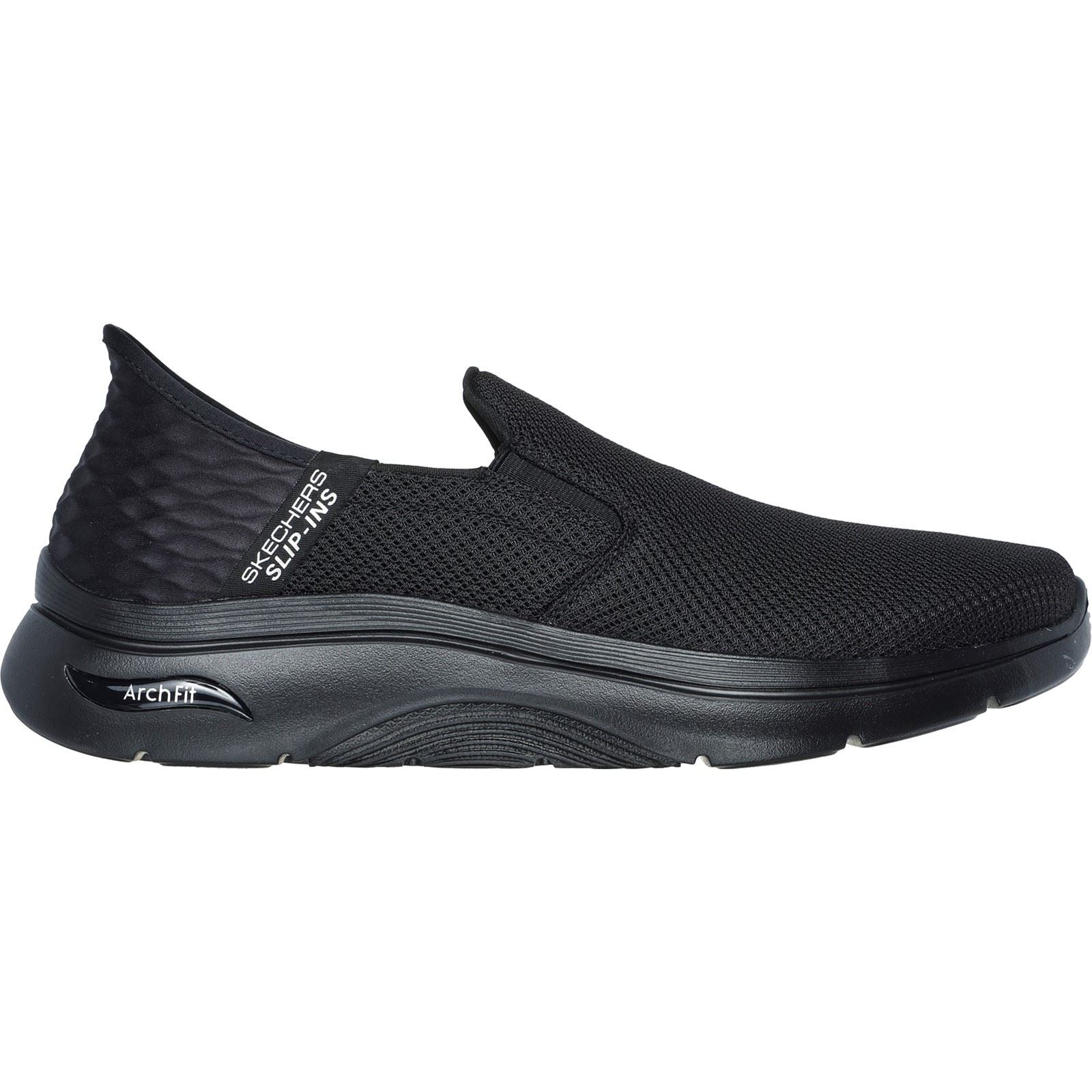 Skechers GO WALK Arch Fit 2.0 Textile Herren-Sneaker In Schwarz
