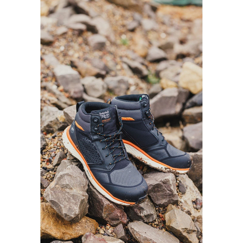 Timberland Pro Reaxion Mid Synthetic Schwarz/Orange Sicherheitsstiefel