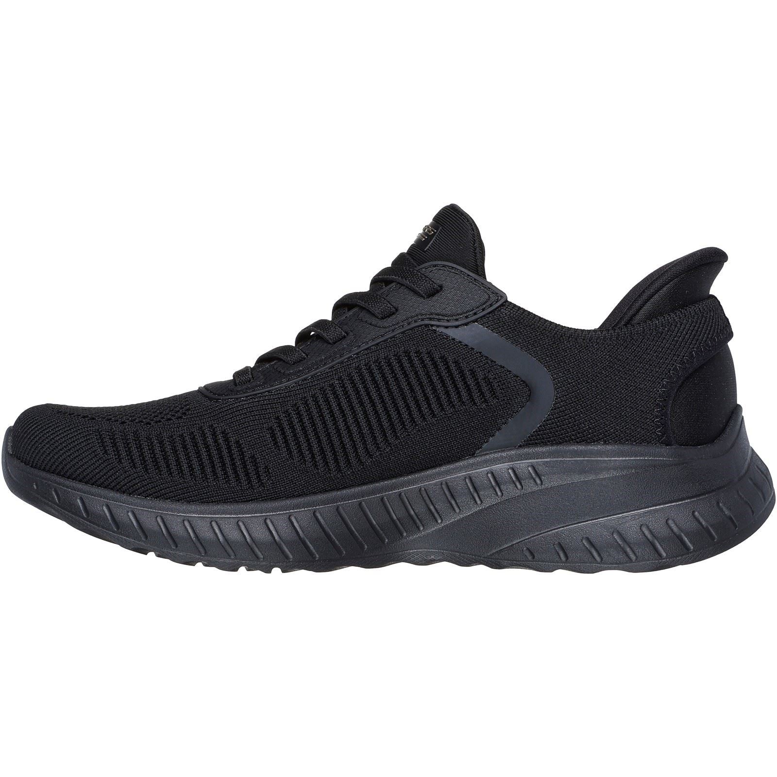 Skechers BOBS Sport Squad Chaos Textile Damen-Sneaker In Schwarz