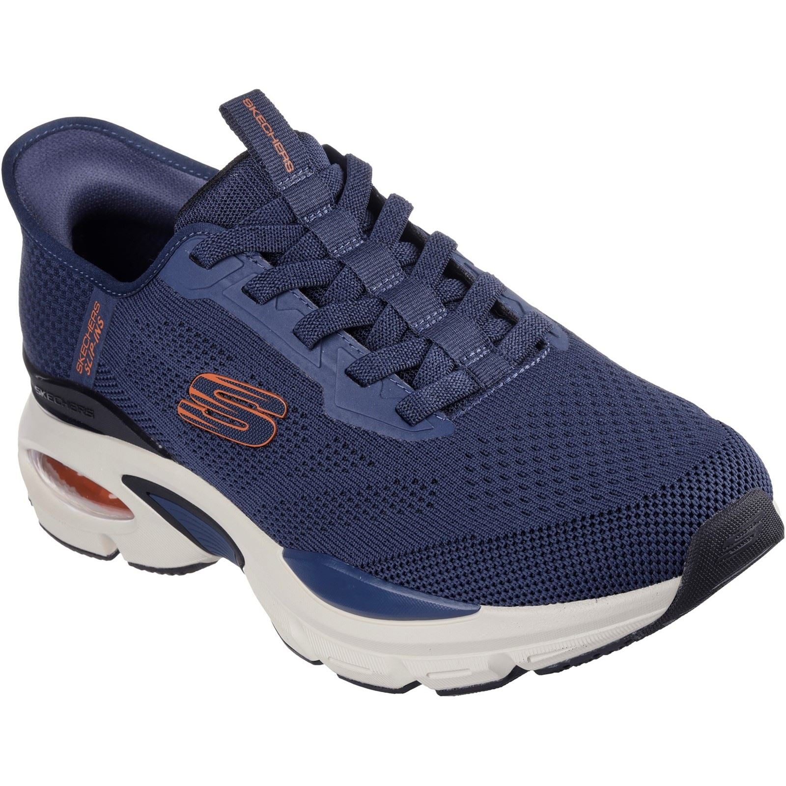Skechers Skech-Air Ventura Vanderway Herren Sneaker In Marineblau/Orange