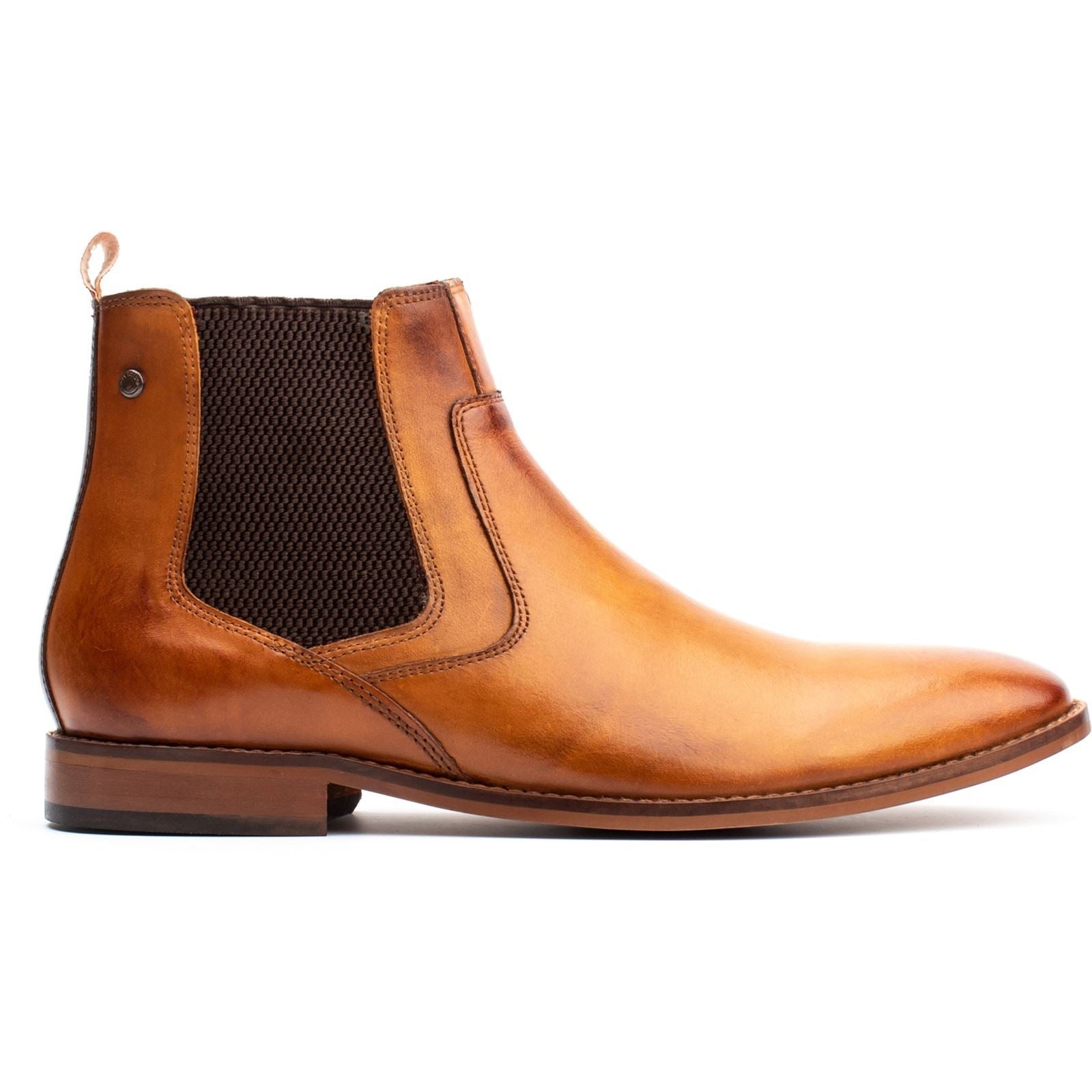 Base London Scout Leder Herren Tan Stiefel