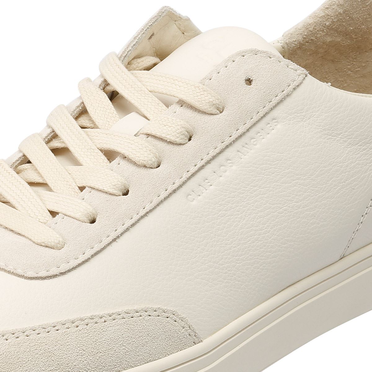Clae Deane Leder Herren Weiße Sneakers