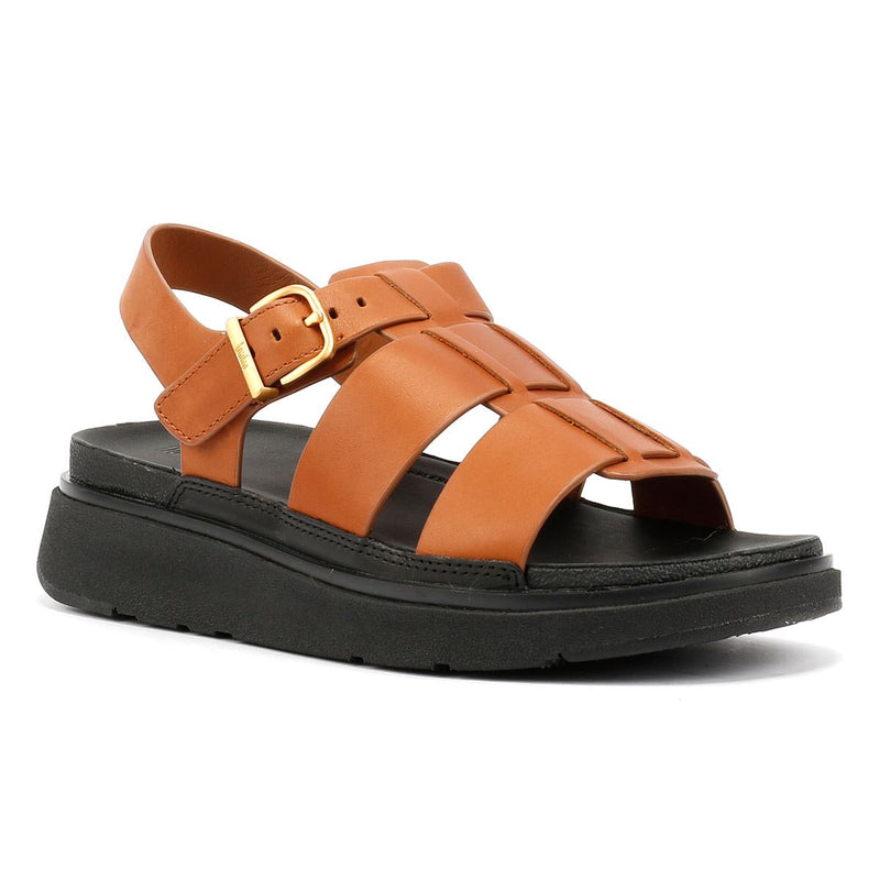 FitFlop GEN-FF Fisherman Damen Sandalen Aus Braunem Leder