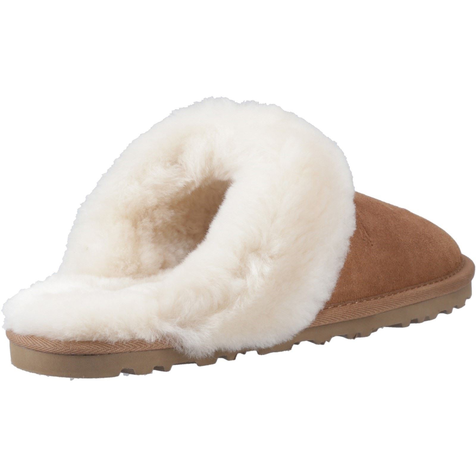 Hush Puppies Samantha Damenhausschuhe aus Veloursleder in Tan