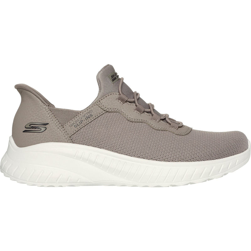 Skechers BOBS Sport Squad Chaos Textile Damen-Taupe-Sneakers