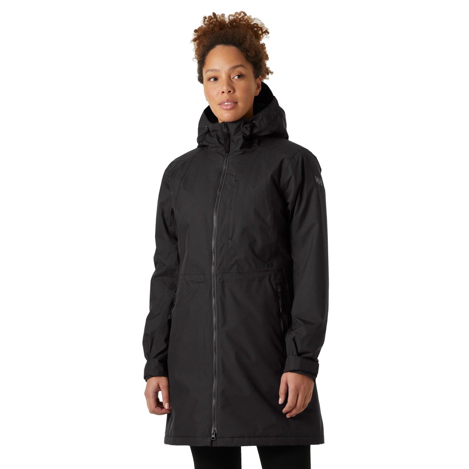 Helly Hansen Sport Westport Damen Schwarzer Gerader Mantel