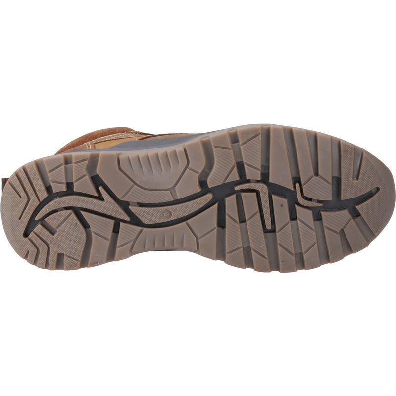 Hush Puppies Palmer Leder Herren Stiefel In Tan