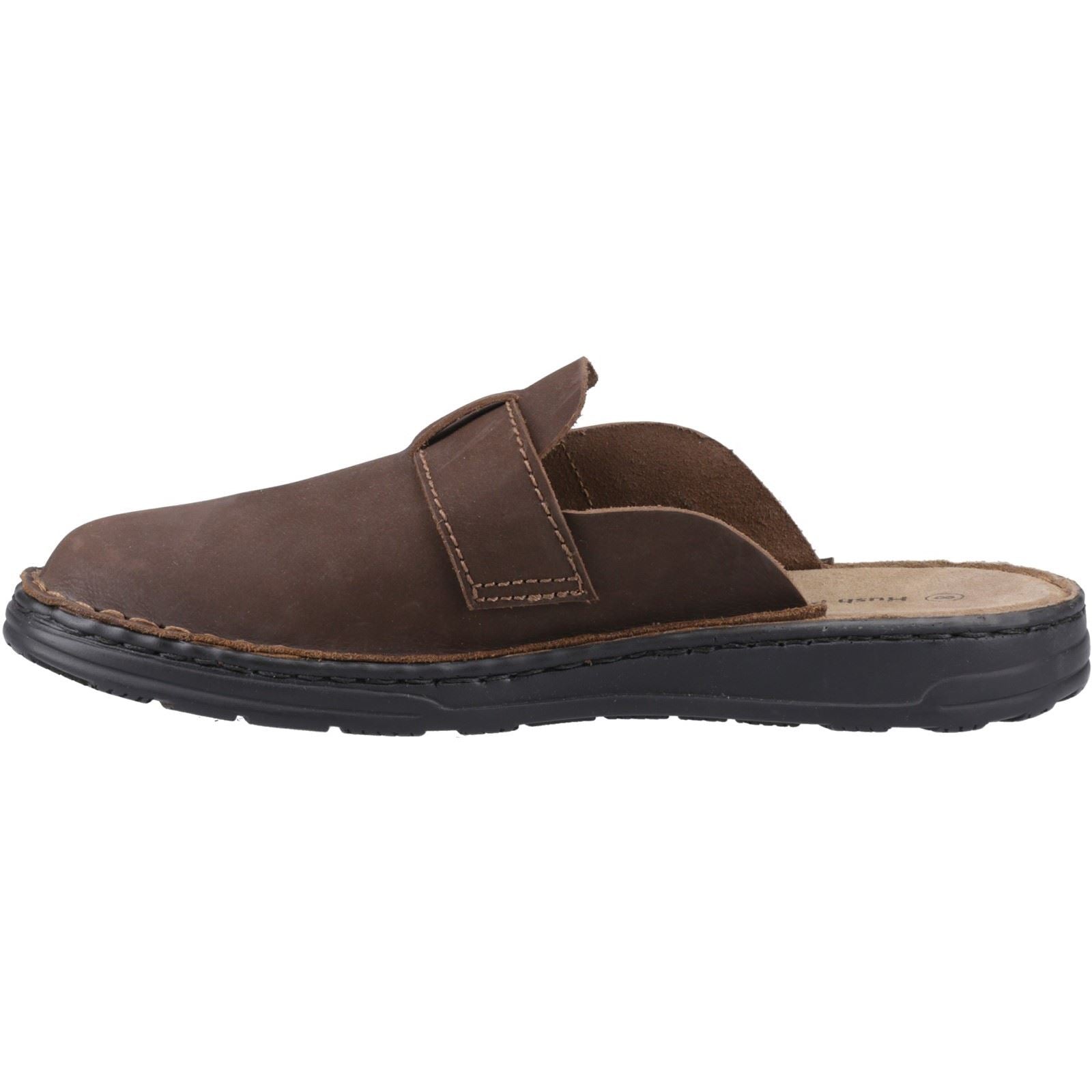 Hush Puppies Edward Herren Pantoletten Aus Braunem Leder