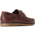 Base London Stern Herren Bootsschuhe Aus Verbrannt Braunem Leder