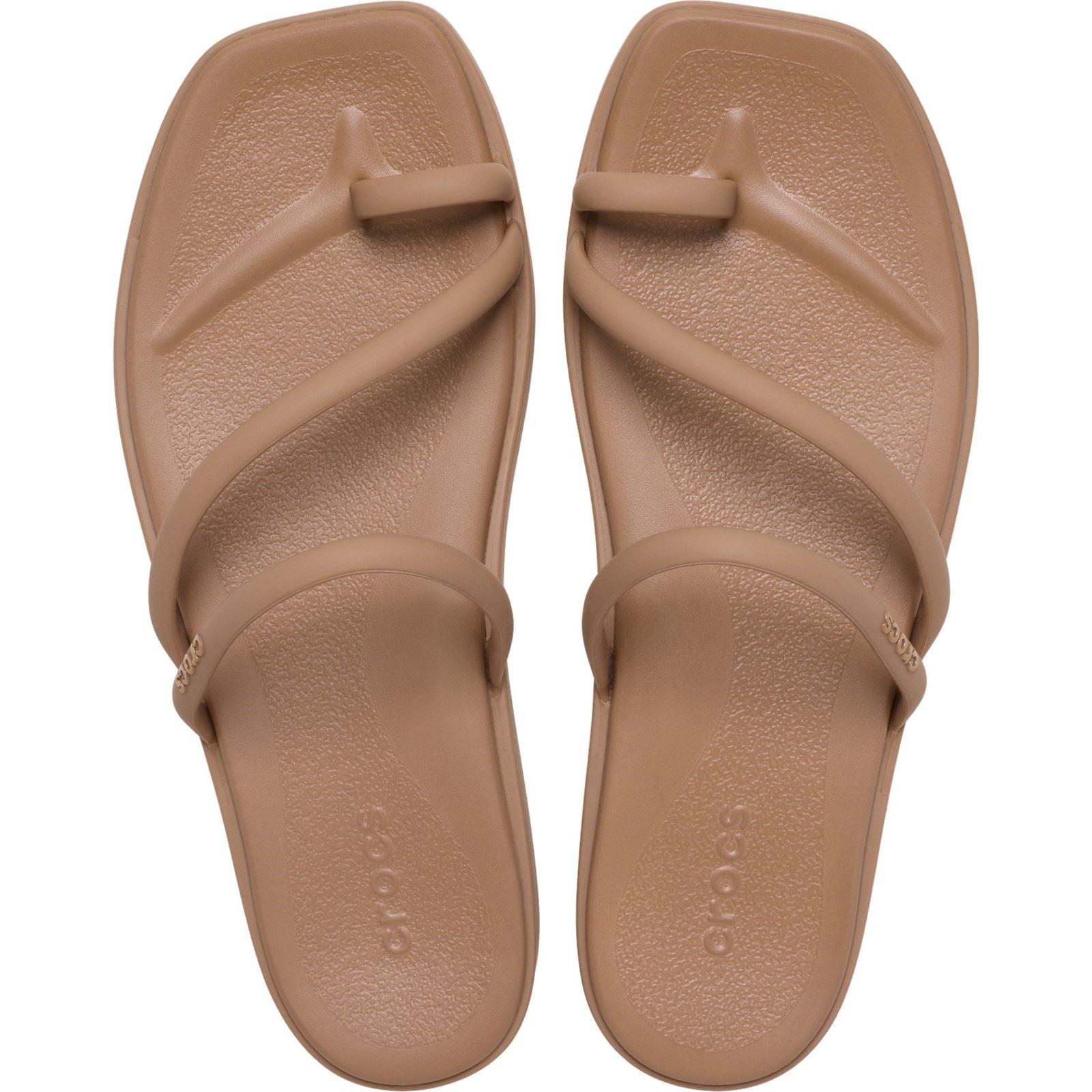 Crocs Miami Toe Loop Sandal Damen Milchschokolade Sandalen
