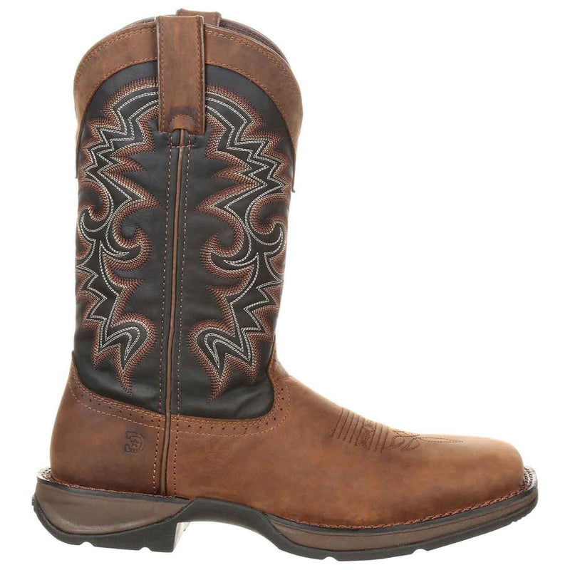 Durango Rebel Herren Stiefel Aus Leder In Schokoladenbraun/Mitternachtsblau