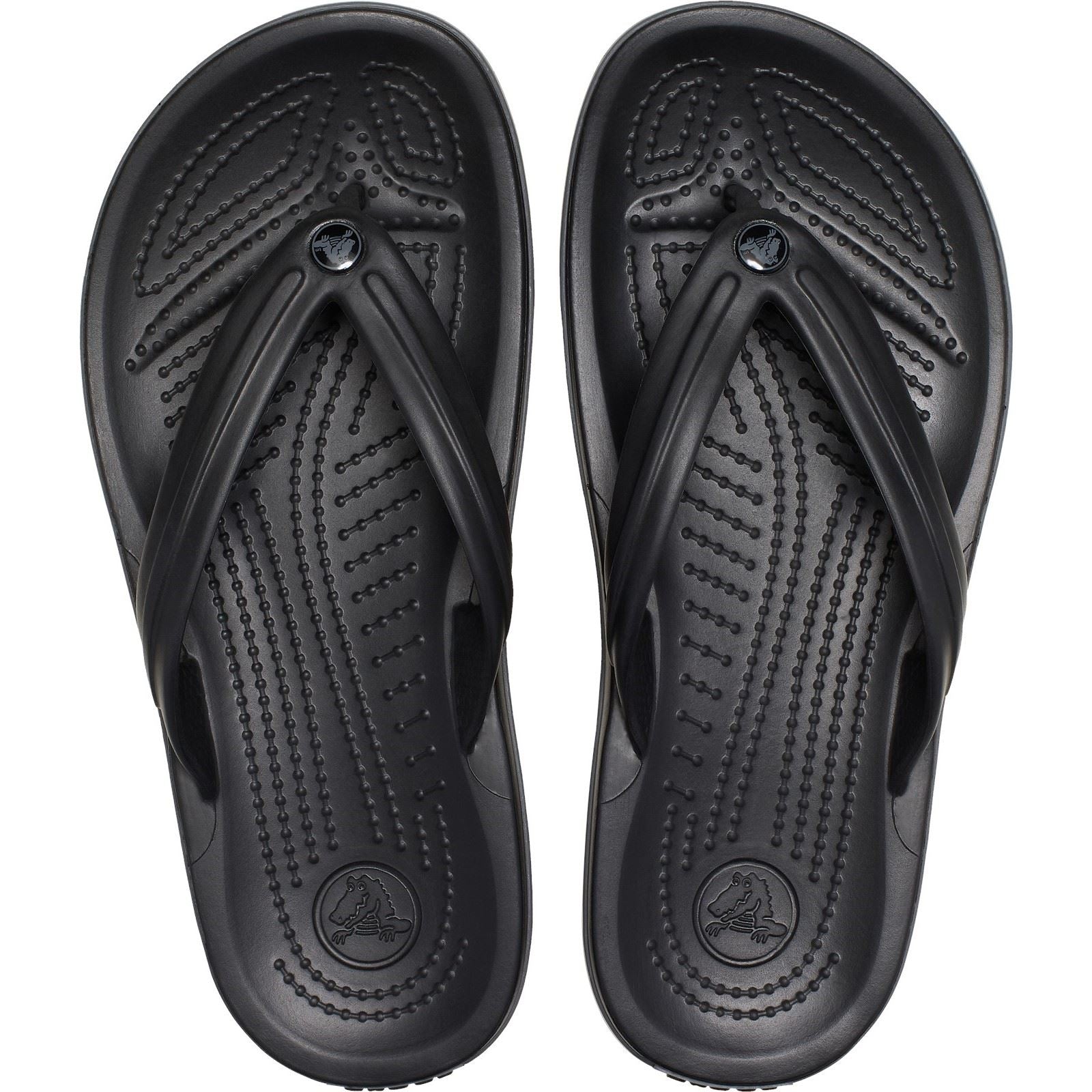 Crocs Crocband Flip Gummi Schwarz/Schiefergrau Flip-Flops