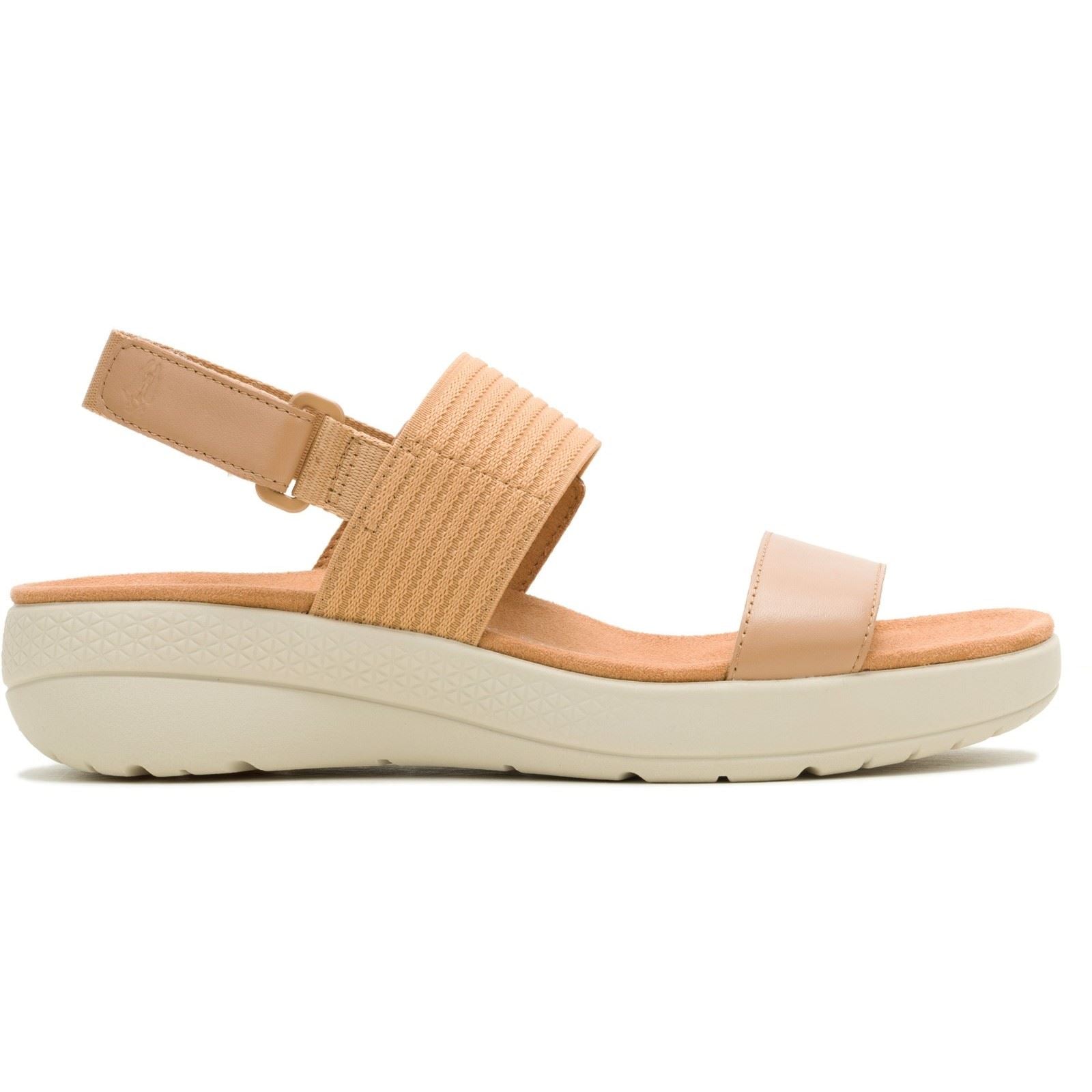 Hush Puppies Breathe Slingback Leder Damen Tan Sandalen