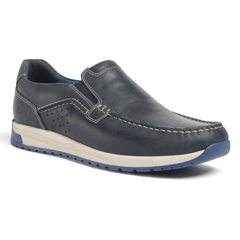 Pod Sean Herren Bootsschuhe Aus Leder In Marineblau