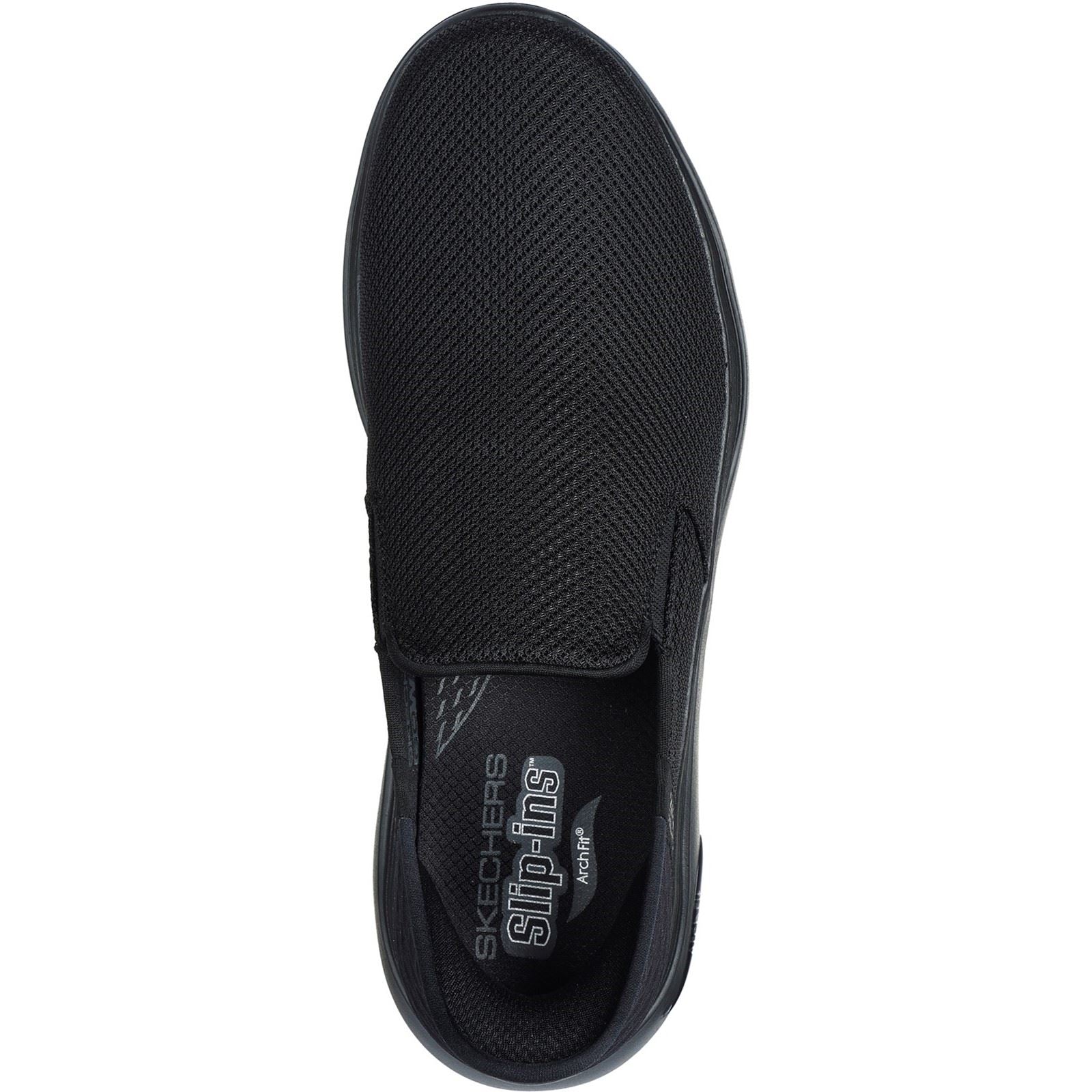 Skechers GO WALK Arch Fit 2.0 Textile Herren-Sneaker In Schwarz