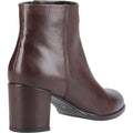 Hush Puppies Claridy Damen Stiefeletten aus braunem Leder mit Absatz.