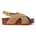 Desert Fleur Sparks Damen Sandalen Aus Veloursleder In Beige