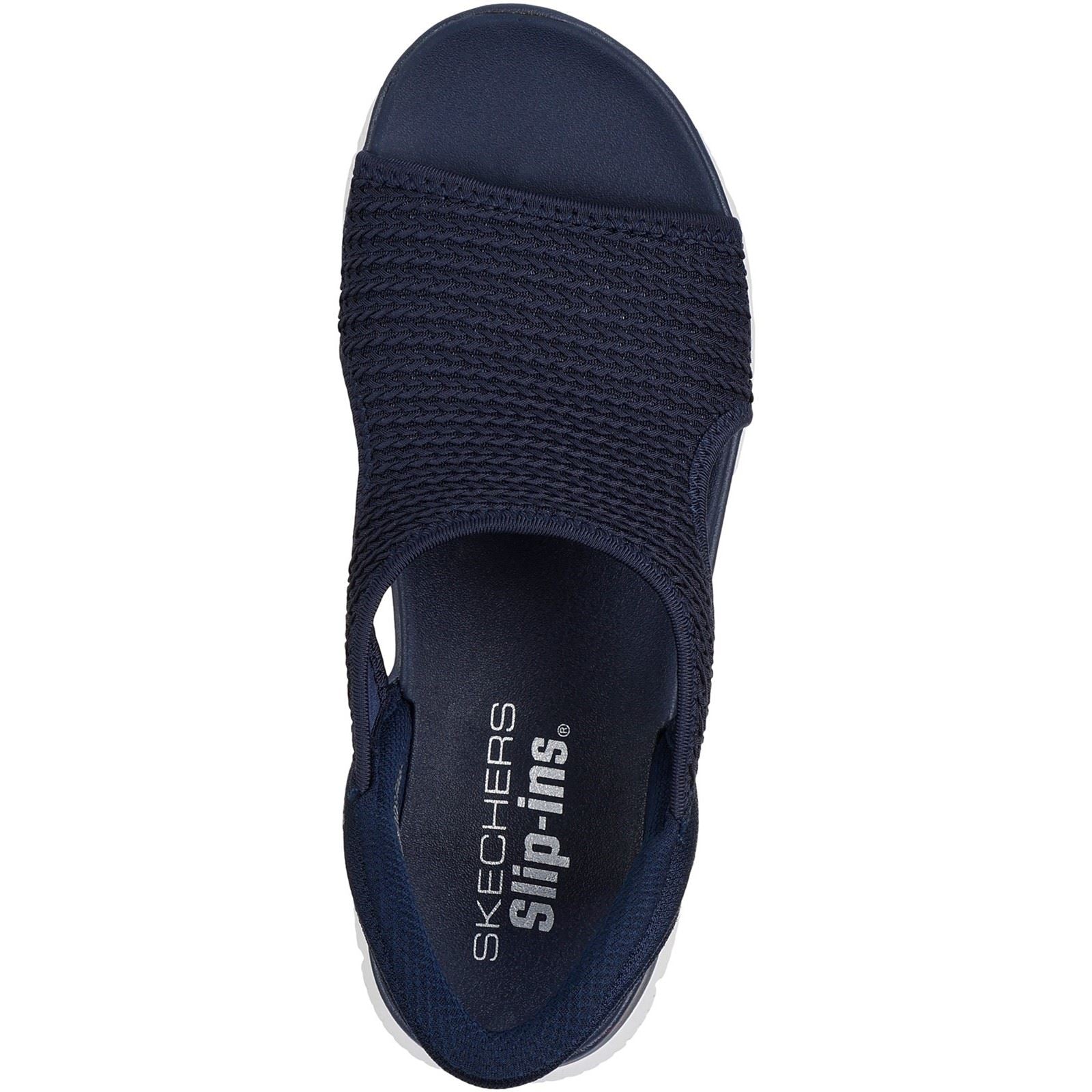 Skechers Summits Sweetly Evolved Damen Textil Sandalen In Marineblau