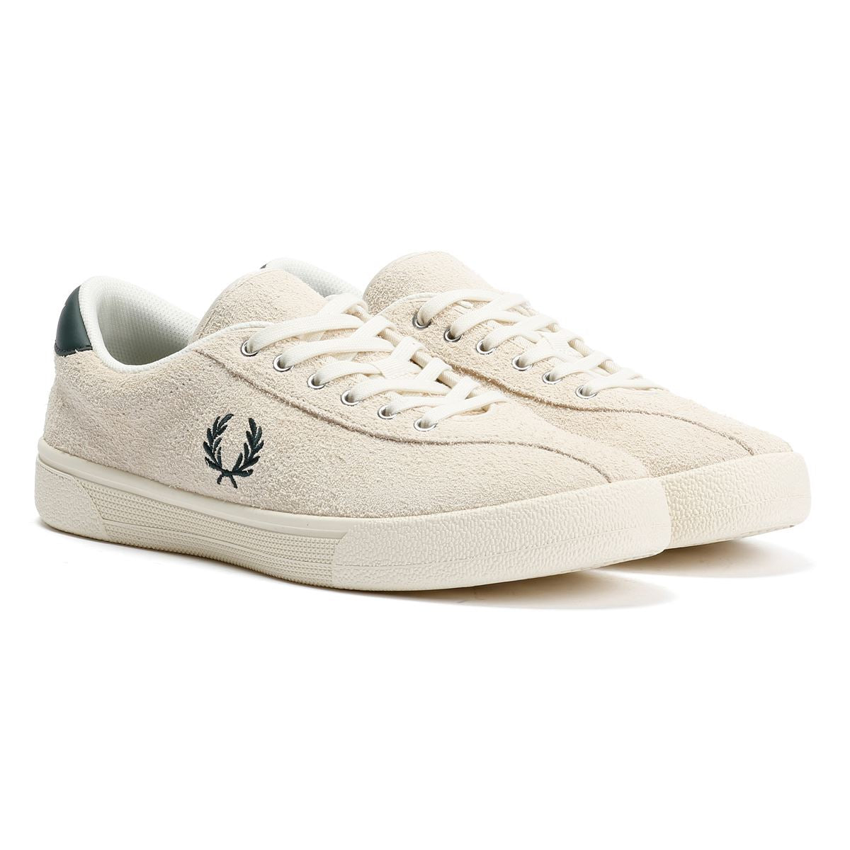 Fred Perry Tennis Shoe Wildleder Herren Weiße Sneaker