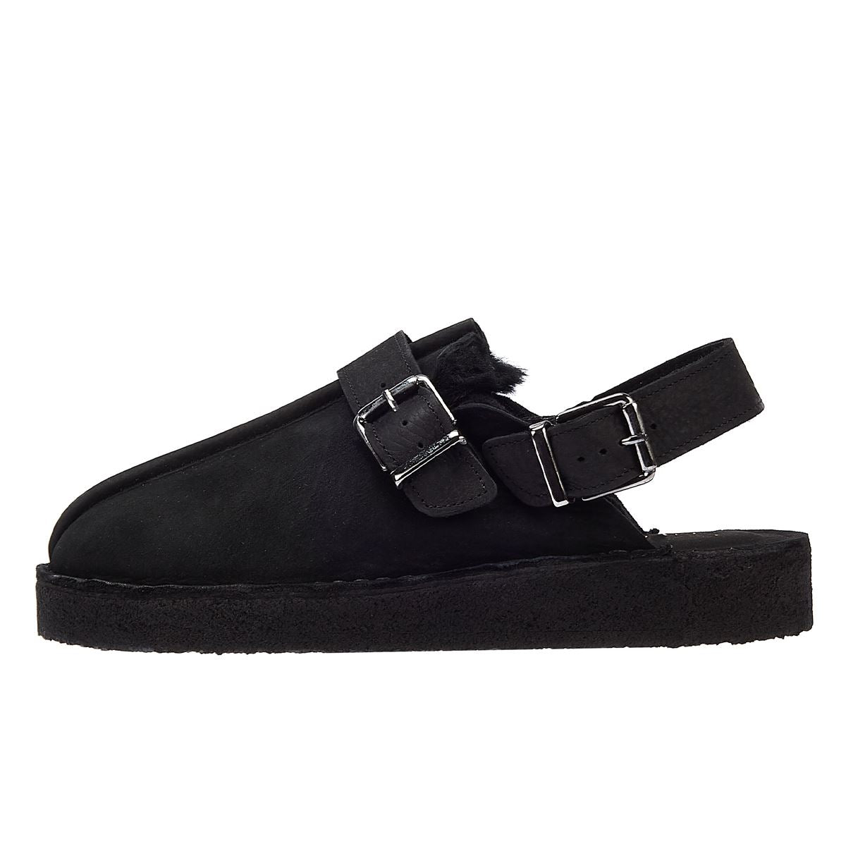 Clarks Trek Mule Sling Gefütterte Damen-Schwarze-Komfortschuhe