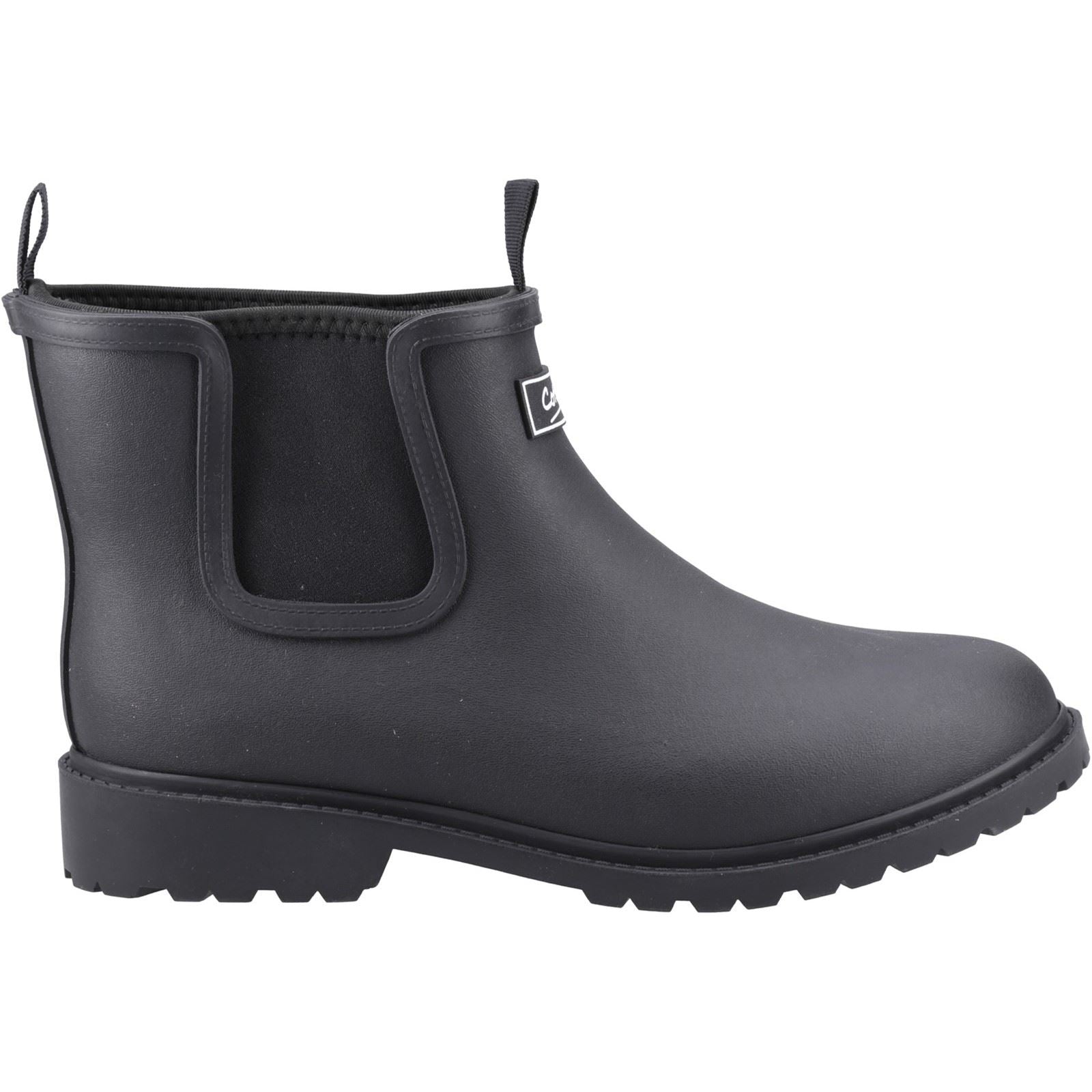 Cotswold Barton TPR+Neopren Herren Gummistiefel in Schwarz
