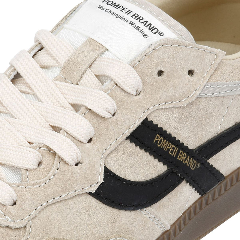 Pompeii Elan Sala Herren Sneaker Aus Weißem Wildleder