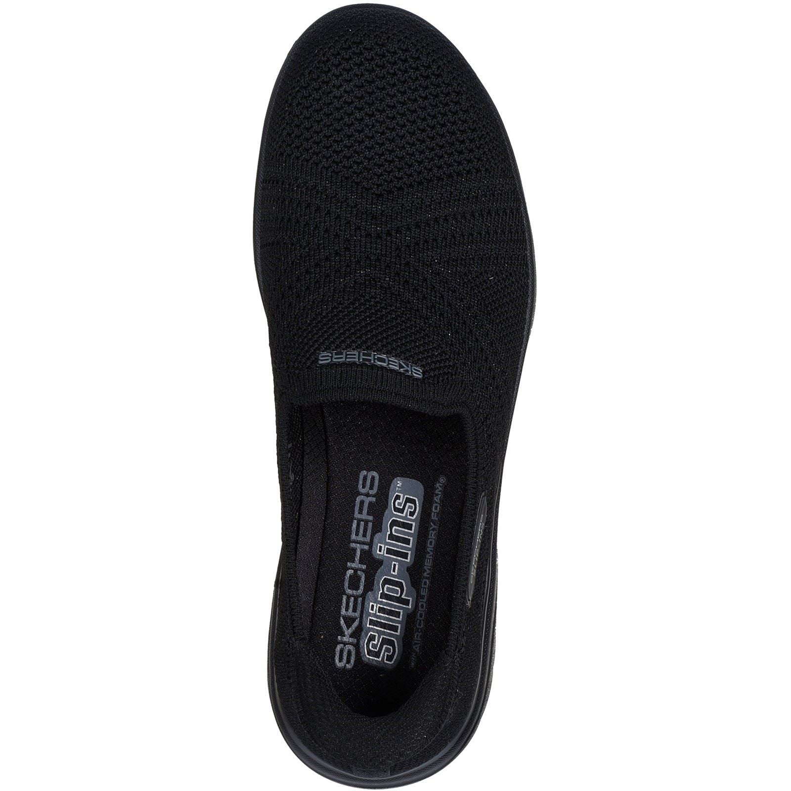 Skechers On-the-GO Flex Excellency Damen Sneaker In Schwarz Aus Textil