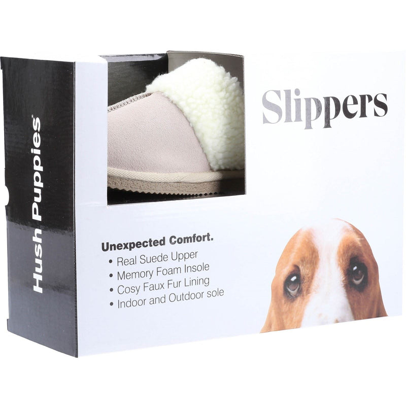 Hush Puppies Arianna Wildleder Damen Hausschuhe In Beige