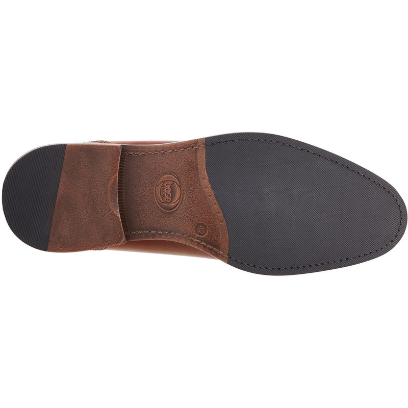 Base London Magnus Leder Herren Oxford Schuhe In Verbranntem Braun