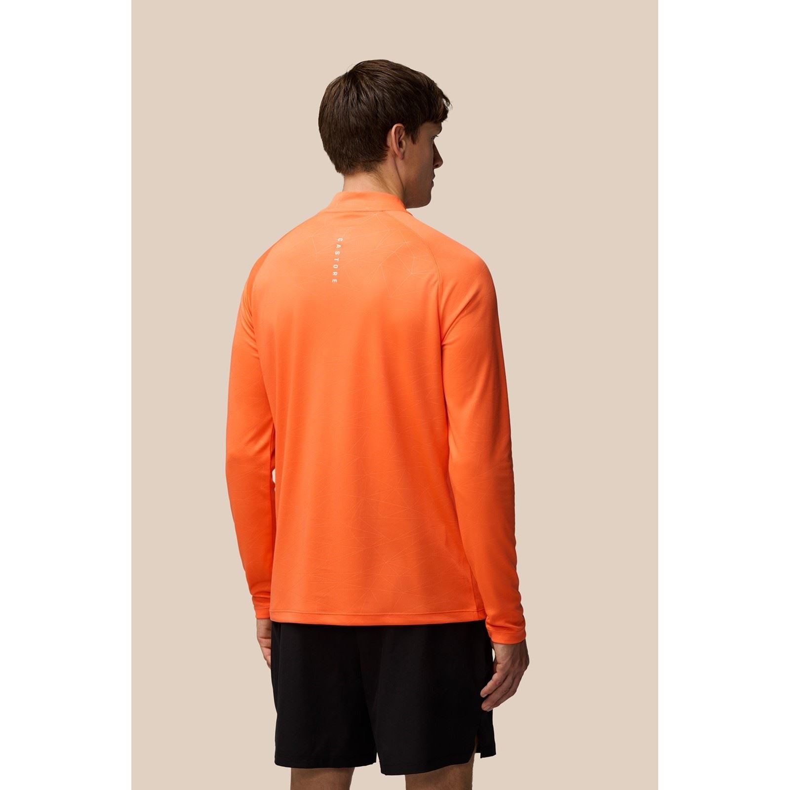 Castore Adapt Training 1/4 Zip Top Polyester Herren Orange Sportshirts