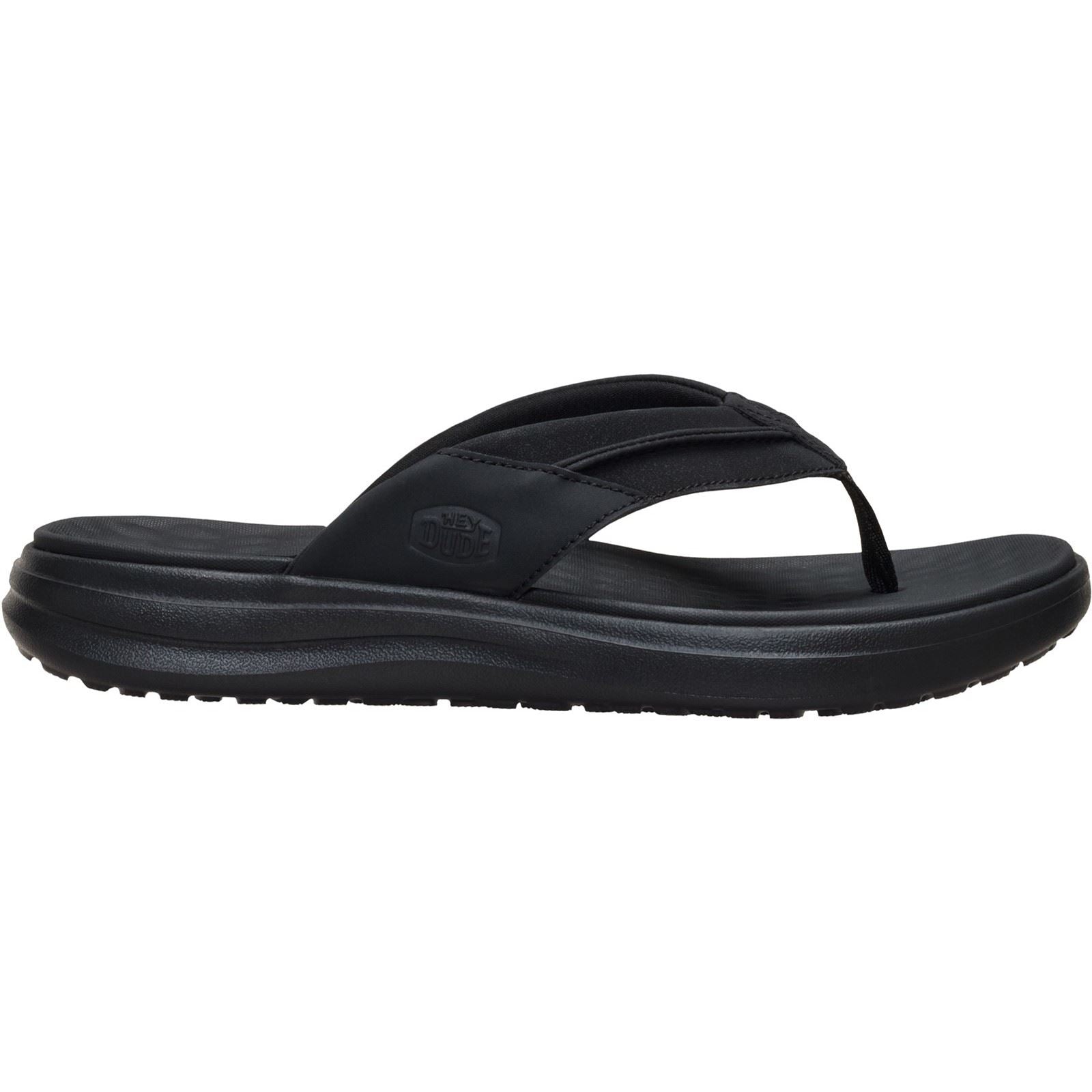 HEYDUDE Finn Flip Polyurethan Herren Schwarze Farbe Sandalen