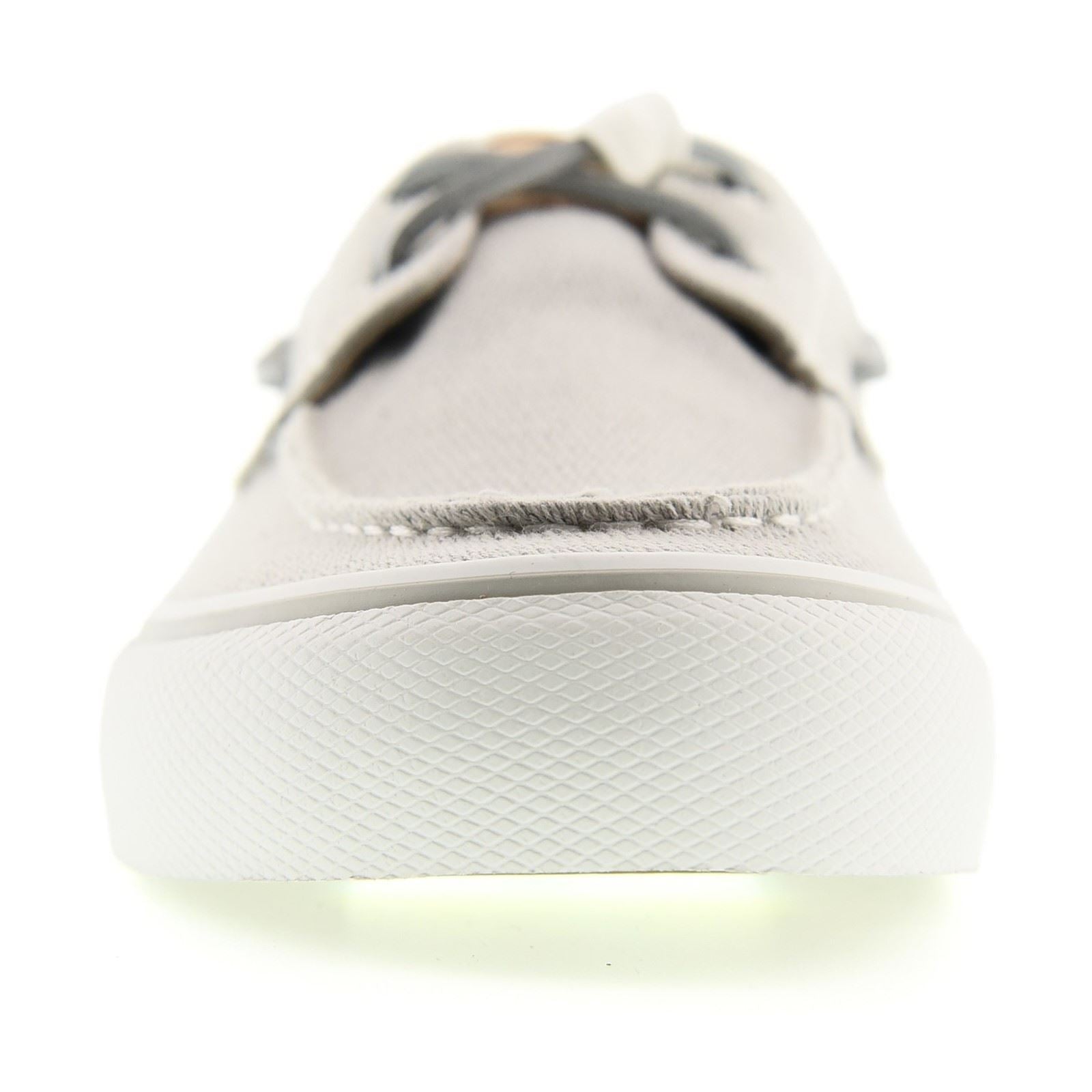 Sperry Helm 2-Eye Textile Herren Graue Bootsschuhe